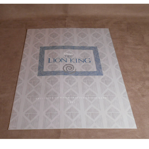 Lion King 1995  Envelope Only Disney Commemorative Lithograph - Picture 1 of 3